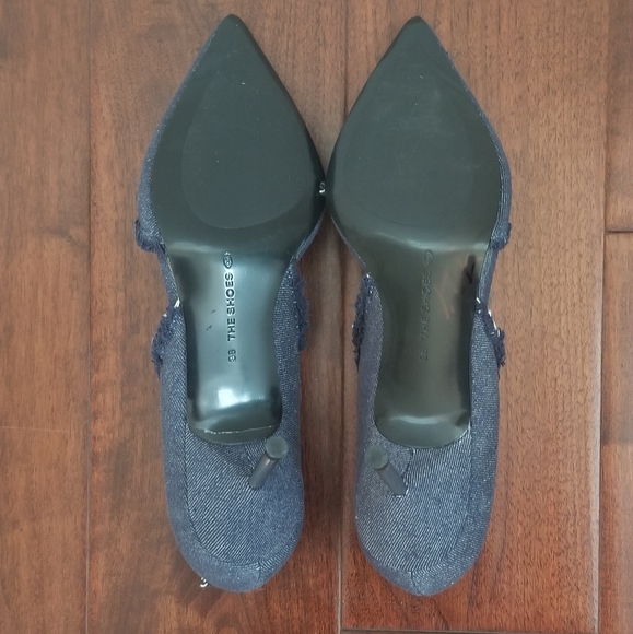 THE SHOES Denim D'Orsay Pump - Size EU 38/ US 7 - Picture 4 of 10